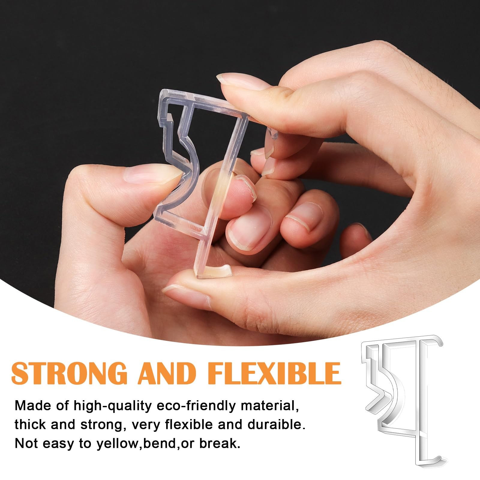 12pcs Valance Clips for Levolor Blinds,2 Inch Clear Blind Clips Plastic Hidde…