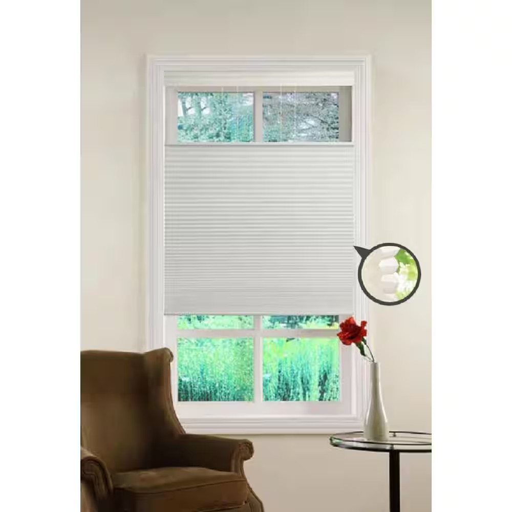 Top Down/Bottom up White Cordless Cellular Shade – 23 In. W X 64 In. L