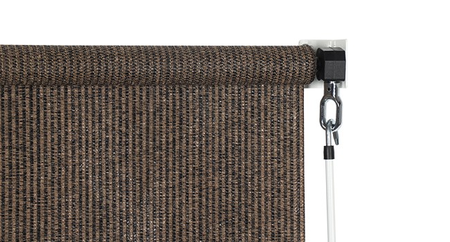 Outdoor Sunshade Roller Shades 4′ W x 6′ H, Cordless Roll Up Shade Blinds