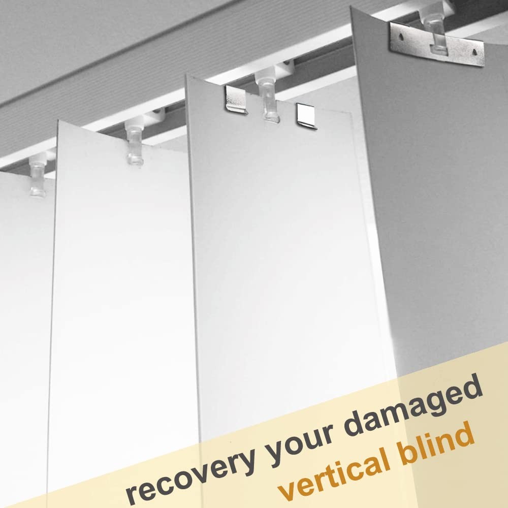 Vertical Blind Repair Vane Savers, Electroplated One Size, White