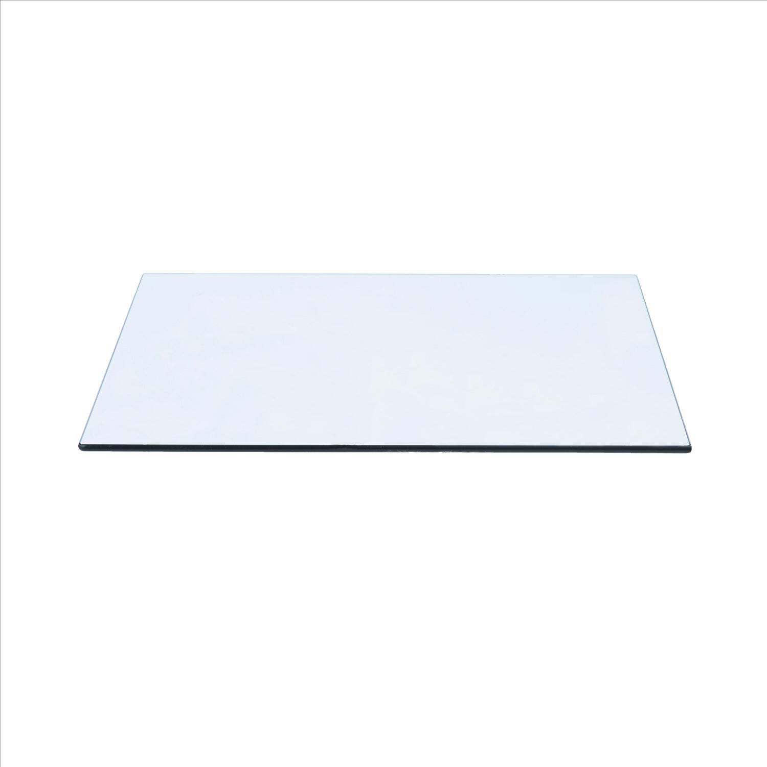16″ x 40″ Rectangle Tempered Glass Table Top By Spancraft Glass