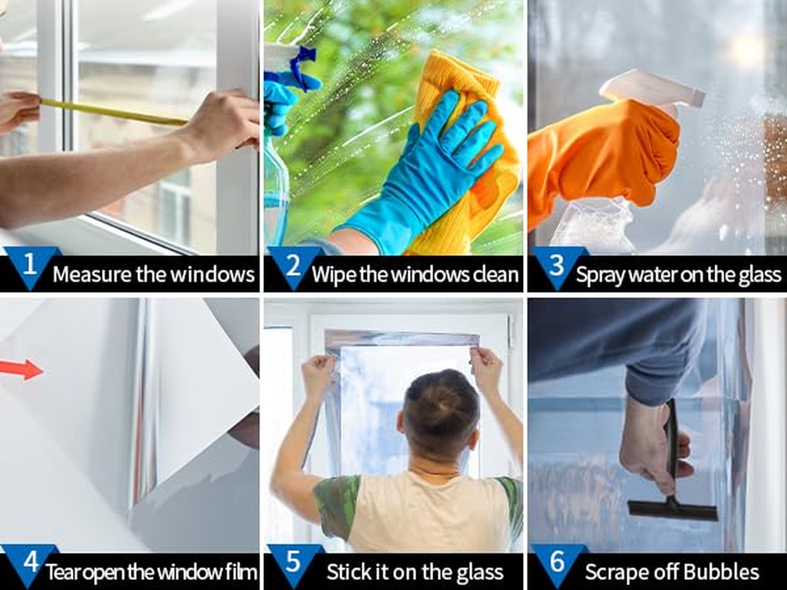 Bloss Window Privacy Film One Way Mirror Window Film,Reflective Windows Tint,…