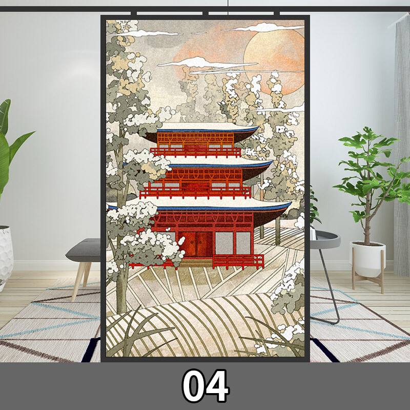 Window Film Japanese Static Cling Opaque Glass Sticker Home Decor