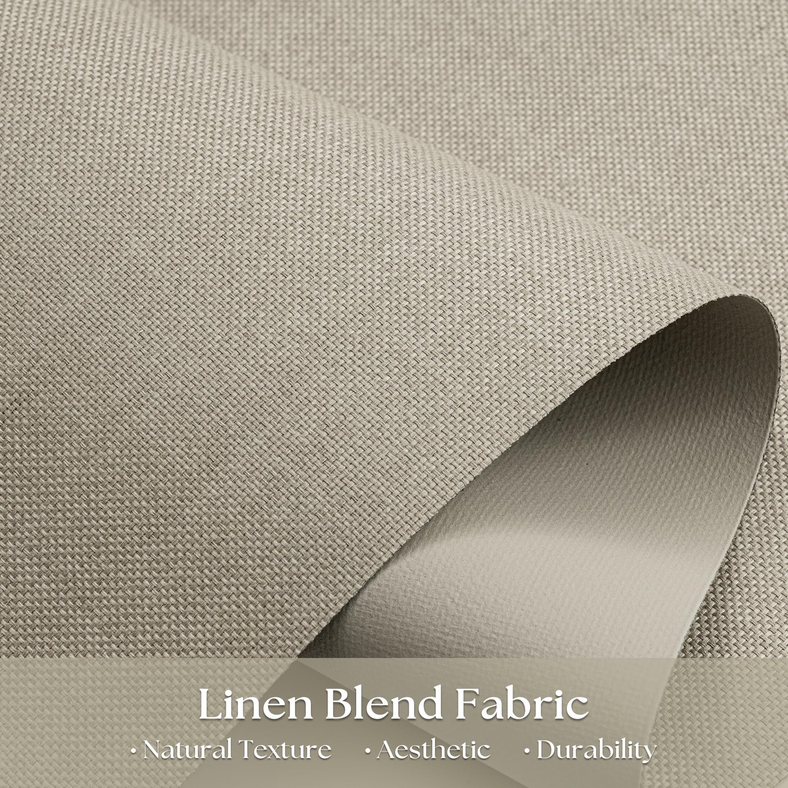 Cordless Roller Shades 24″ W x 72″ H Blackout Linen Blinds for French Door – UV