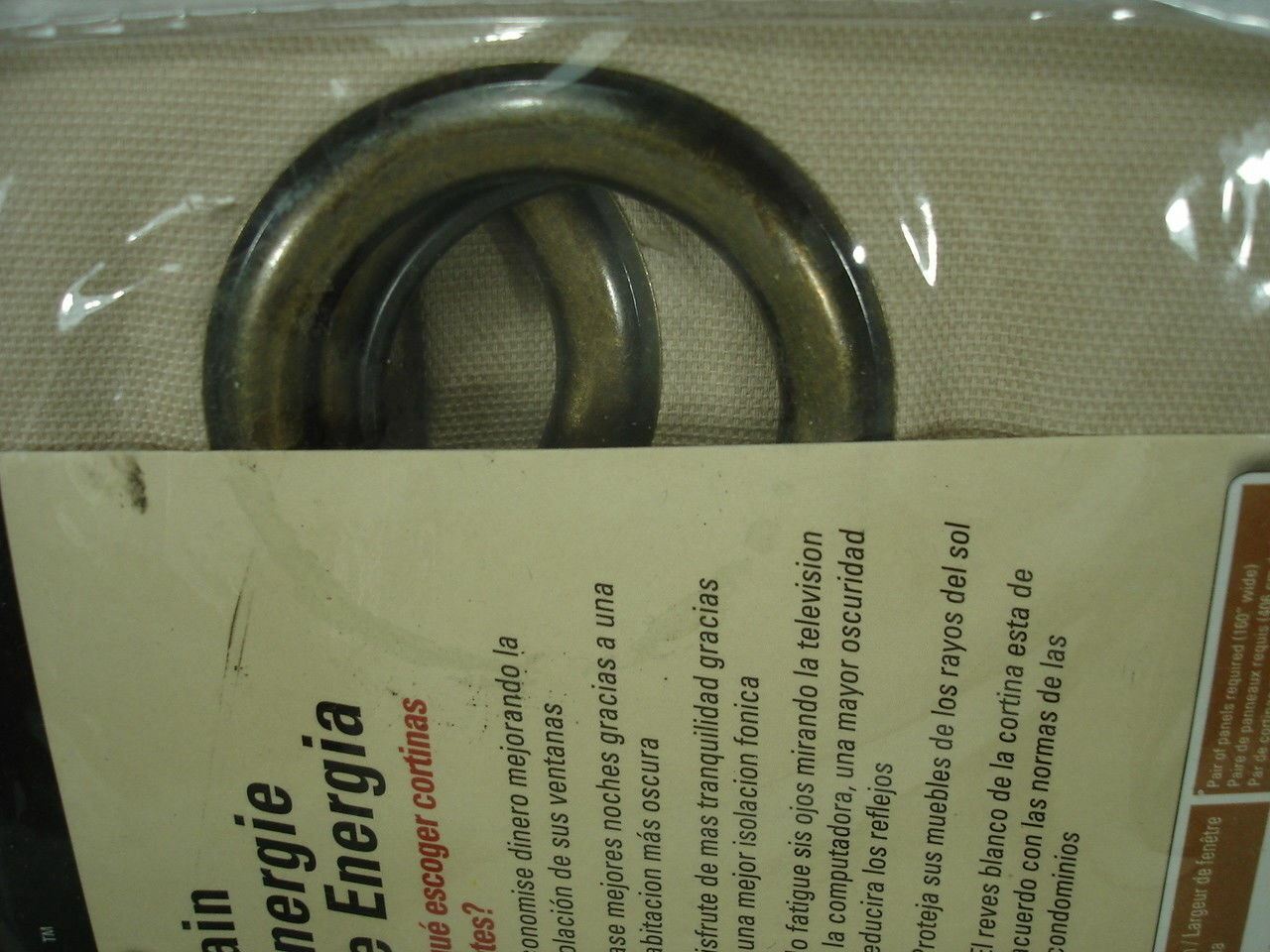 Thermalogic Weathermate Grommet Curtain Panel Pair 80 X 95 KHAKI 70370 NEW