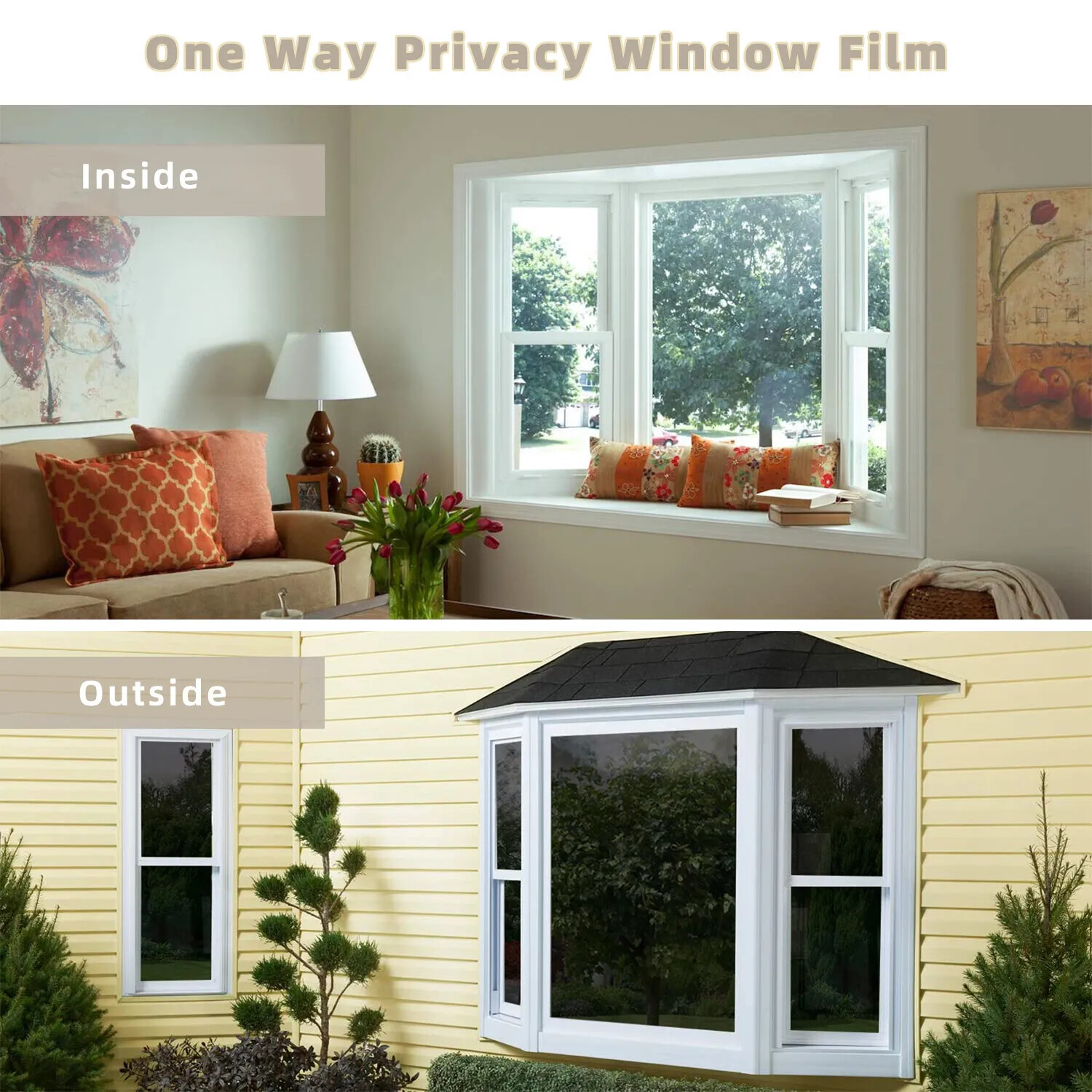Waterproof Sun Block Privacy Window Glass Cover Film Home Sticker High Quality
