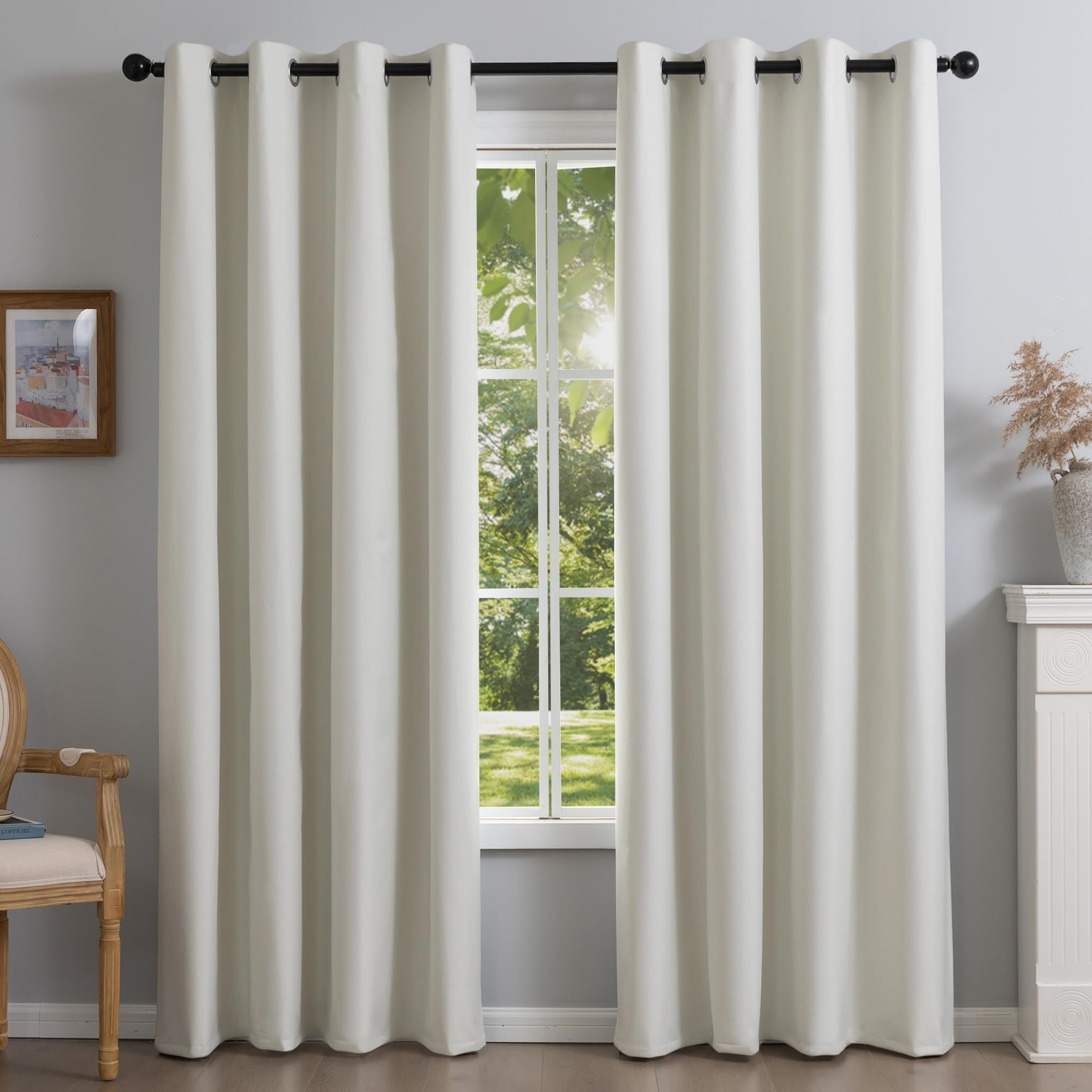 Fire Retardant Fluorine Free NFPA701 Standard Curtains 84 inches 2 Panels 100…