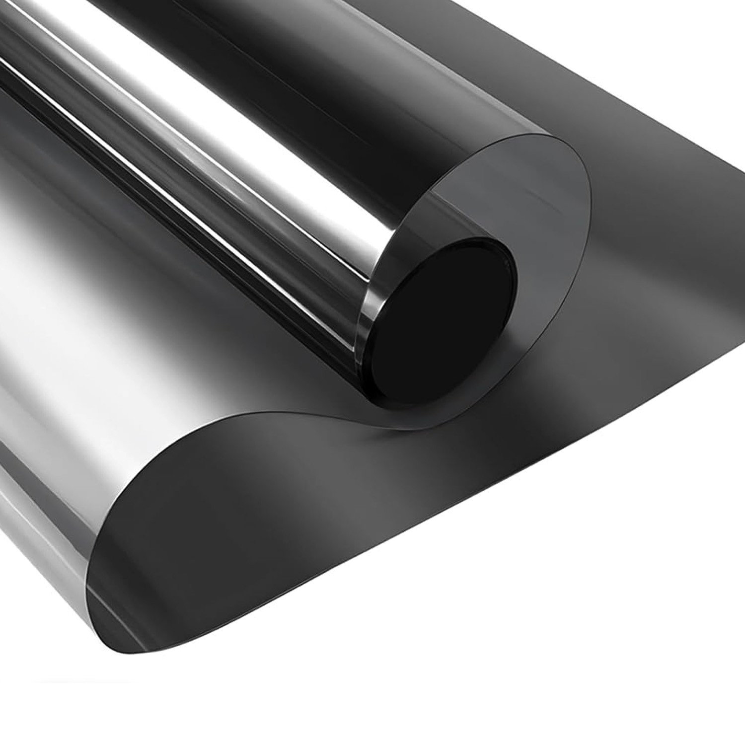 For House Glass Mirror Reflective One Way Privacy Tint Window Film Black VLT:5%