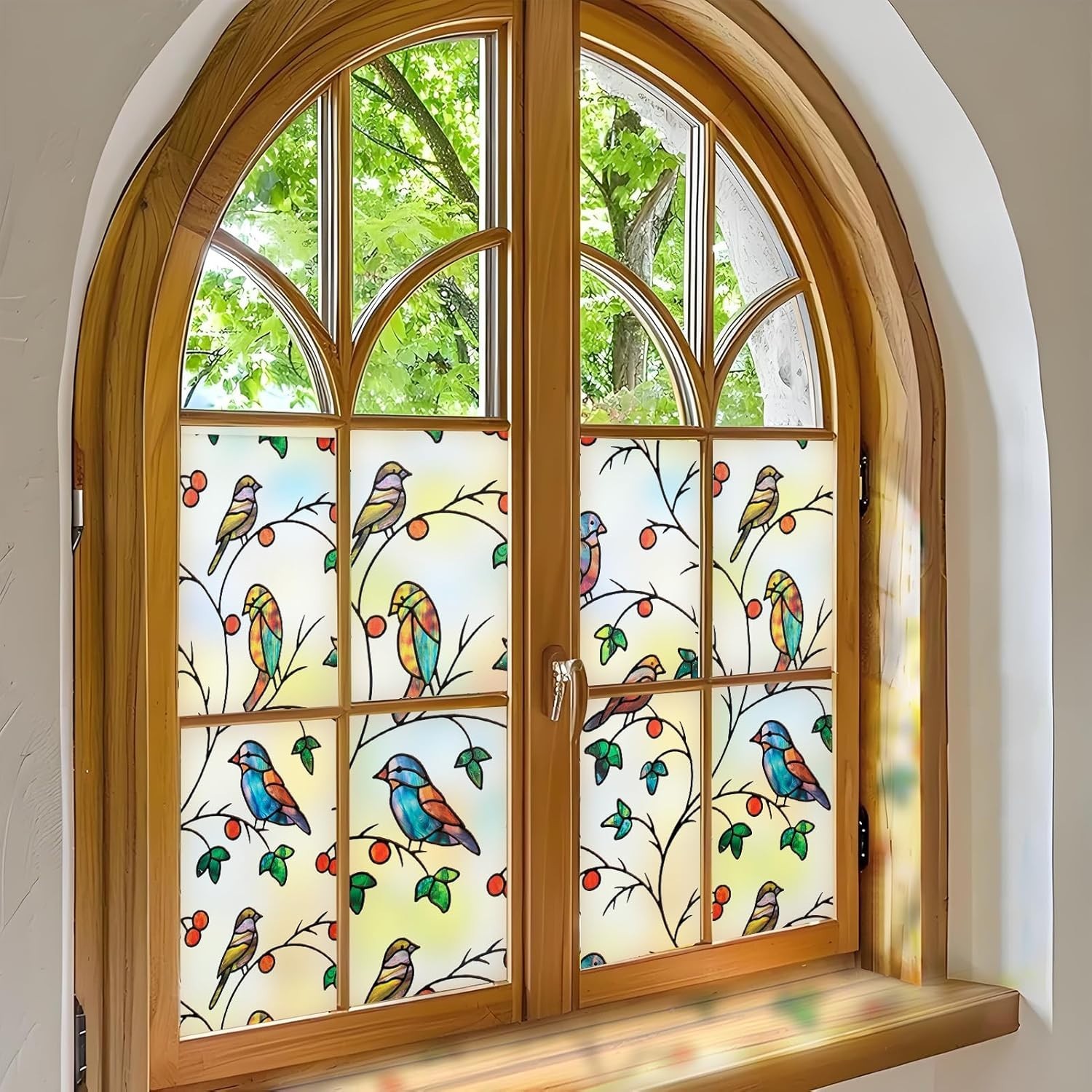 Window Privacy Film Stain Glass Window Film Rainbow Window Film Window Clings No
