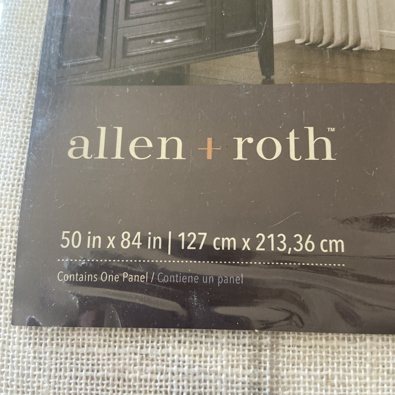 Allen + Roth Ryder 50″ x 84″ Rod Pocket Back Tab Panel {B4}
