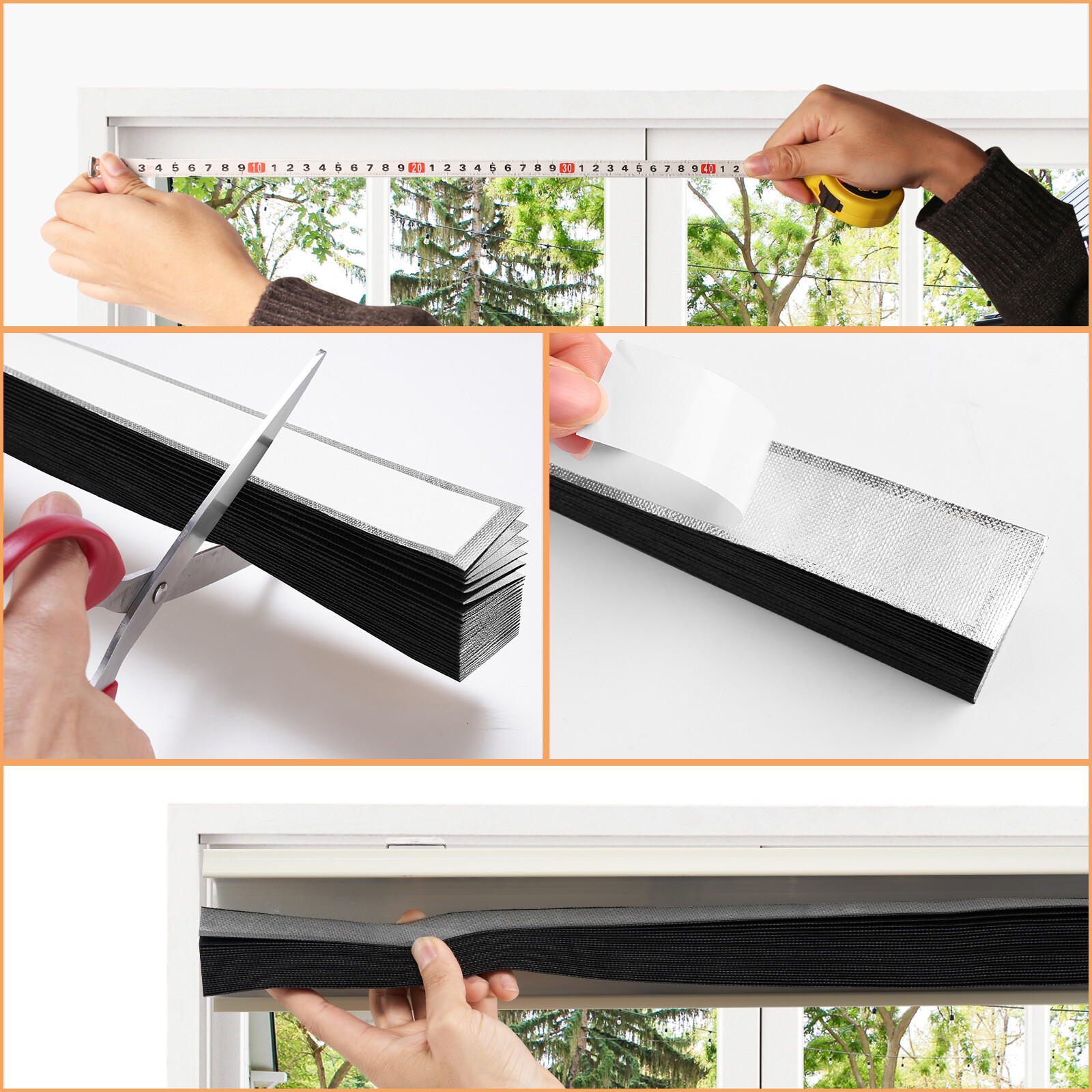 Window Shades Blinds Cordless Self Adhesive Temporary Pleated Paper Blinds Doors