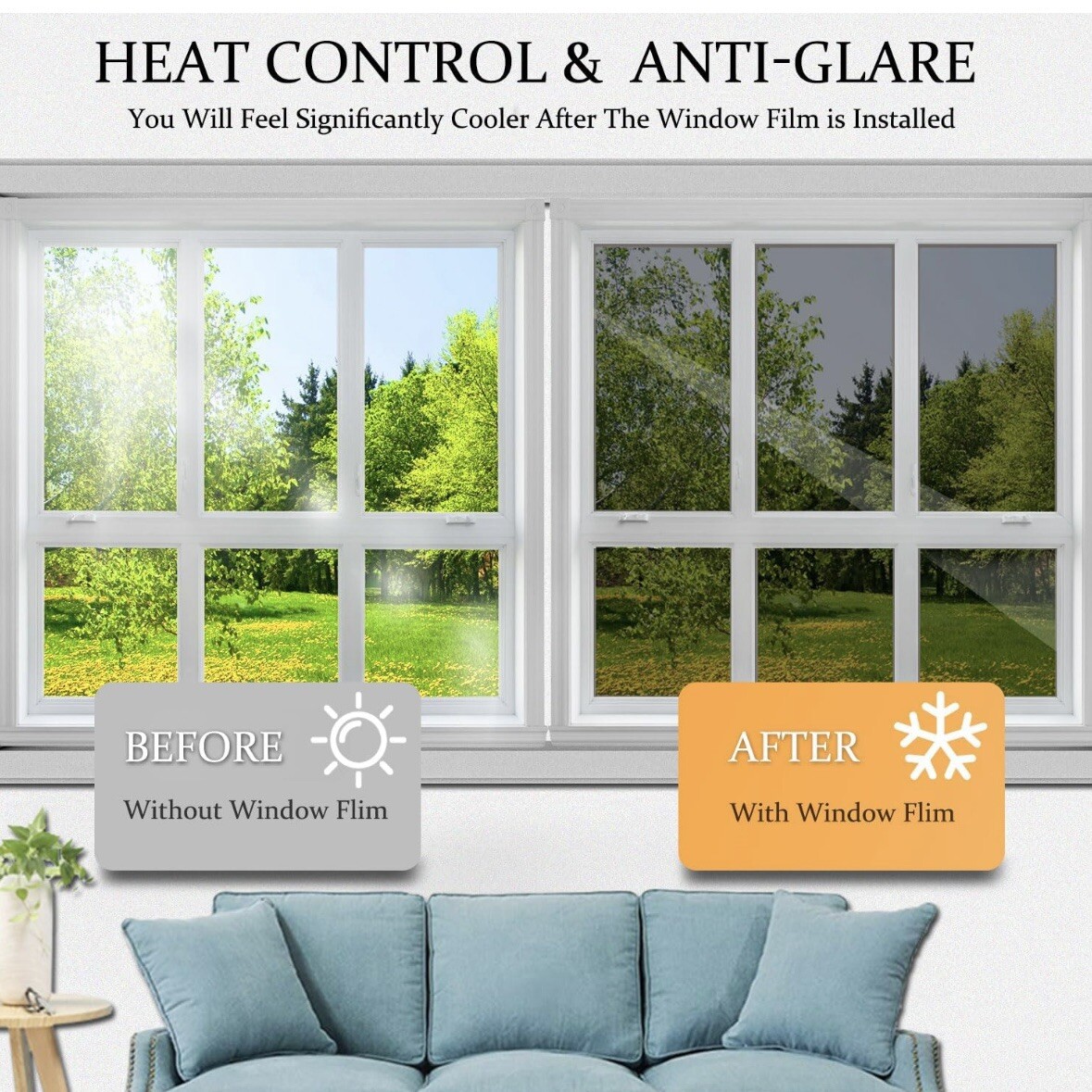 *Set Of 3* HarvaKids Privacy Film Gray-Silver 17.5 X 78.7 Each