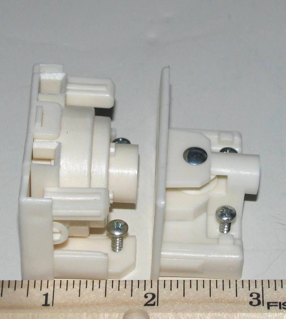 Vertical Blind TILT CONTROL SET 8A for 1-15/16 Notch-Less HeadRail 8-Prong Track