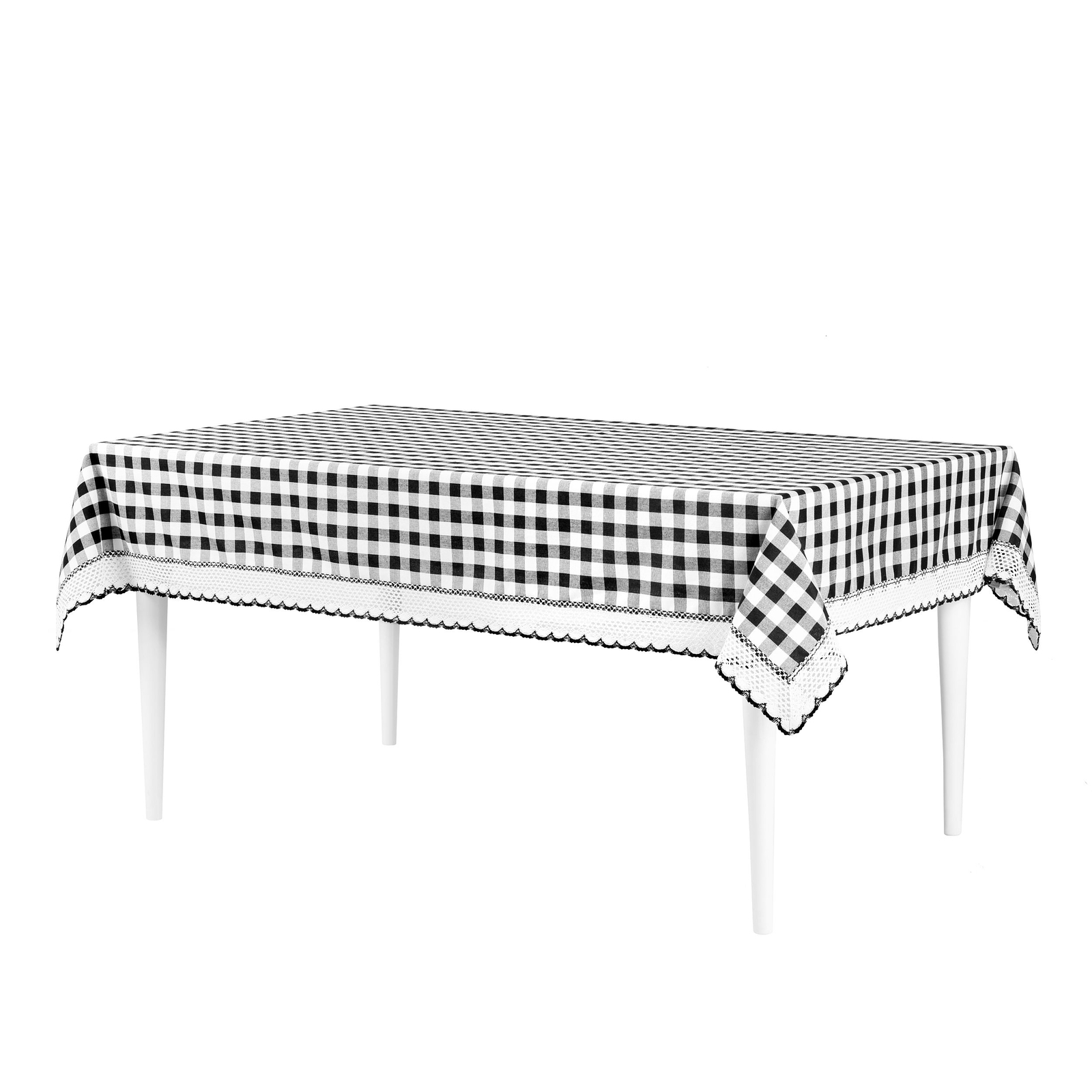 PowerSellerUSA Dining Table Cloth Elegant Buffalo Plaid Cloth for Dining Room