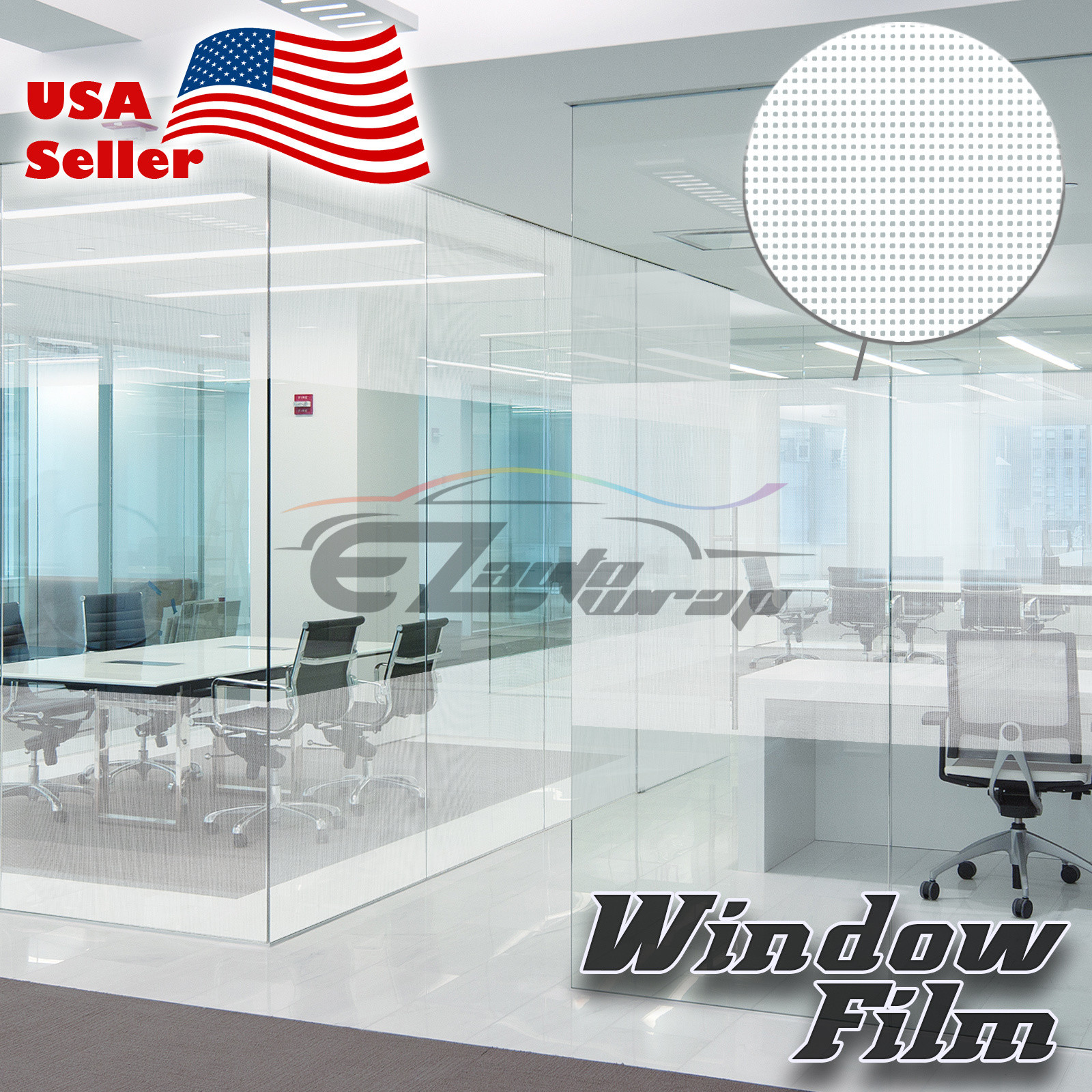 Net Style Glass Film Static Cling Office Window Patterned Decoration Privacy #38