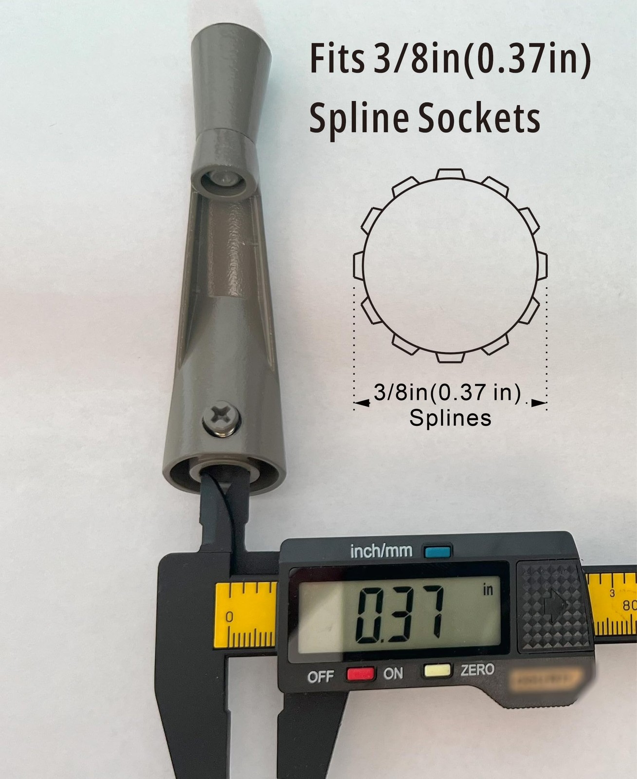 Pack of 2.Window Crank Handle Replacement,(Stone Color) Fit to [3/8 Inch