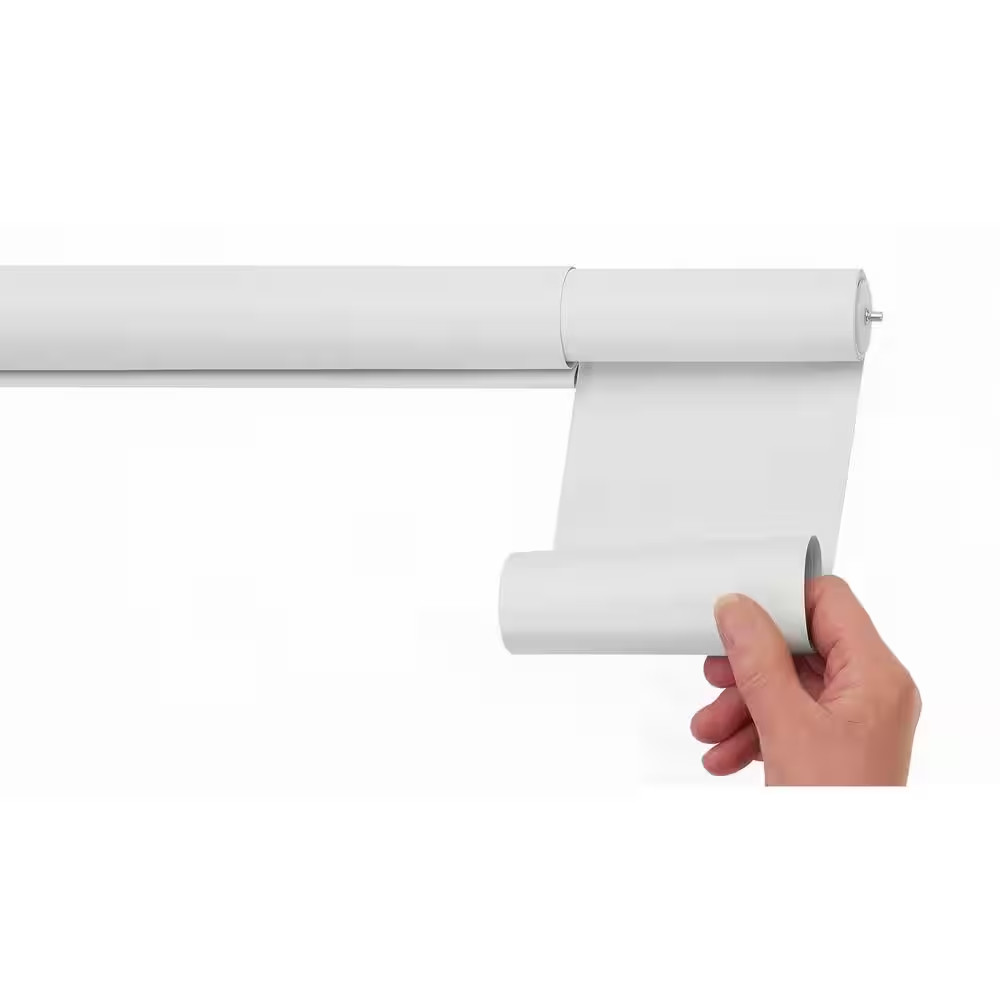 ROLLER WINDOW SHADES Cut-To-Size Cordless White/Ivory/Black Vinyl Multiple Sizes