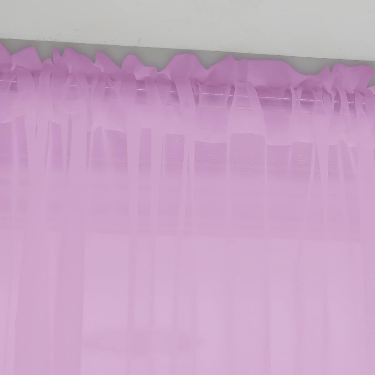 Stylish 2-Pack Pink Sheer Curtains 63” Long – Perfect for Any Room