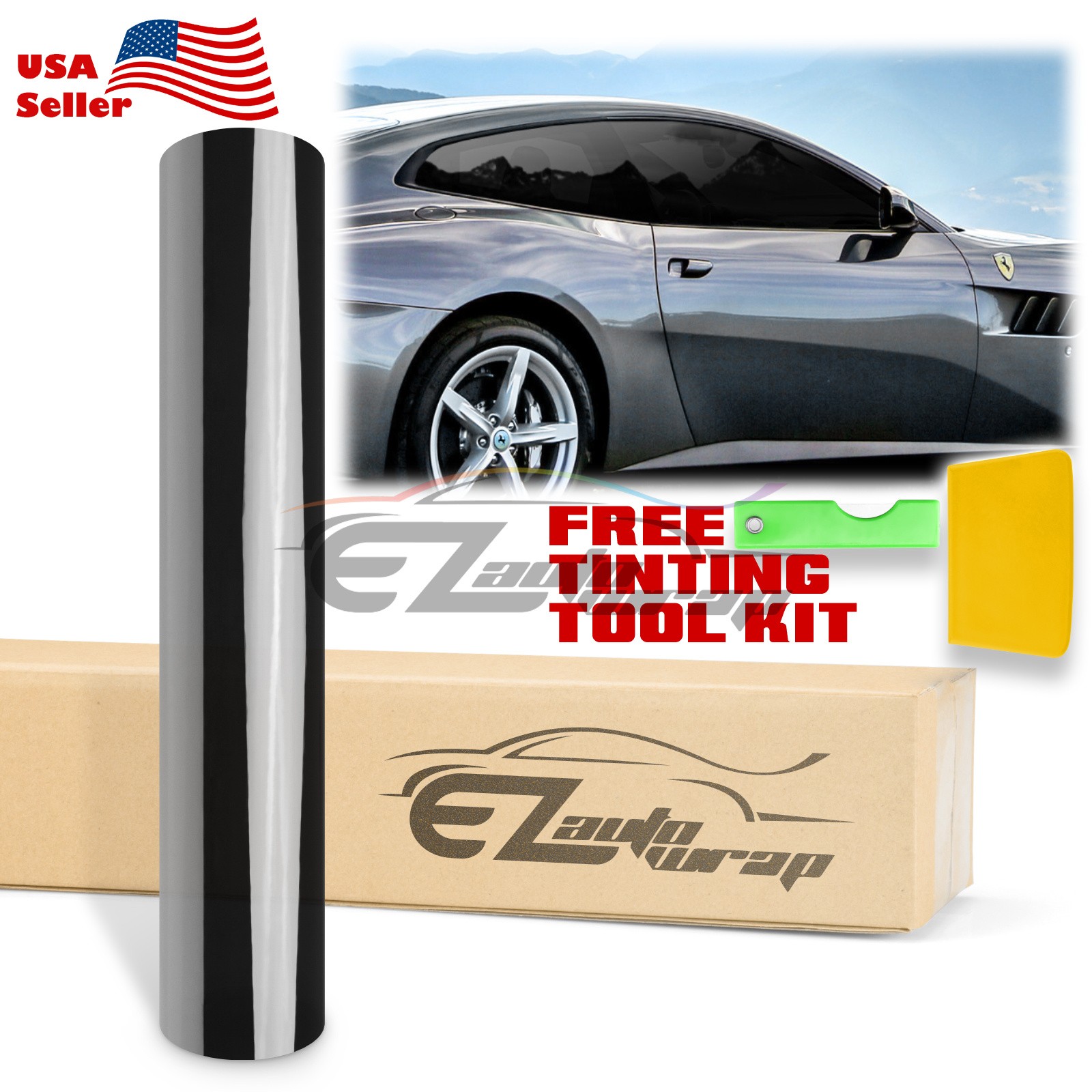 20″x10FT Uncut Window Tinting Film Car Home Office Glass Privacy Security Roll