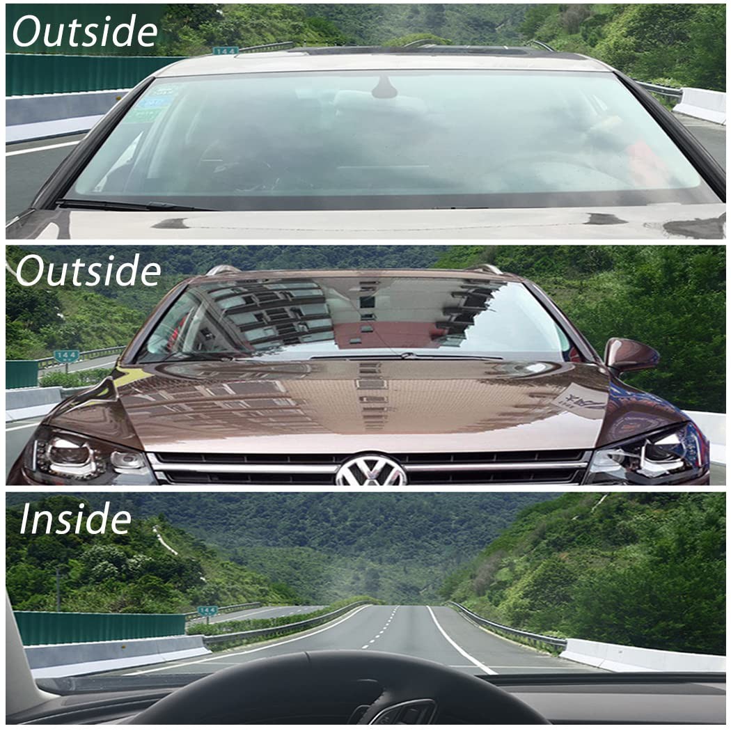 80% VLT Nano Ceramic Car Front Window Film, 99% Anti UV Heat Insulation Sun B…