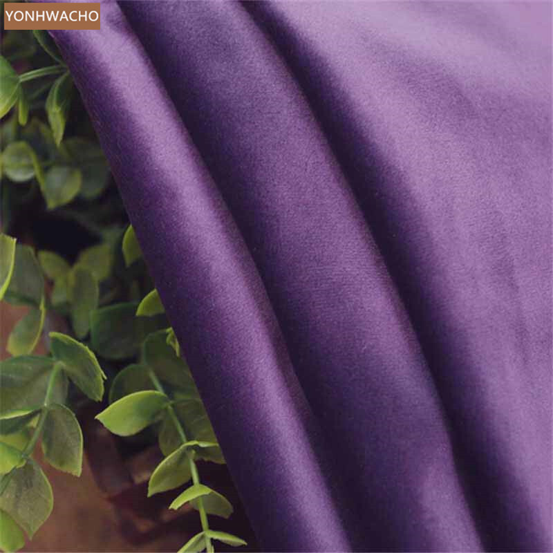 Dutch velvet modern simple purple thick cloth blackout curtain valance C378