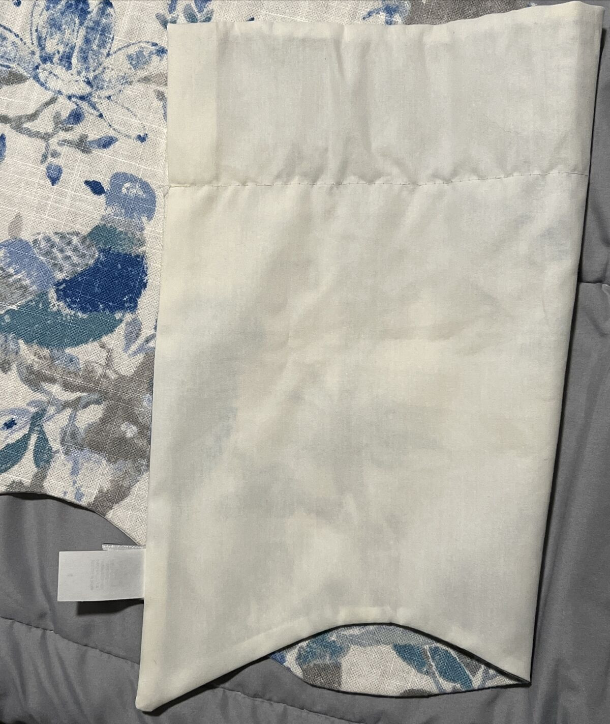 RLF Curtain Valance Home Parrot Blue Gray Cream