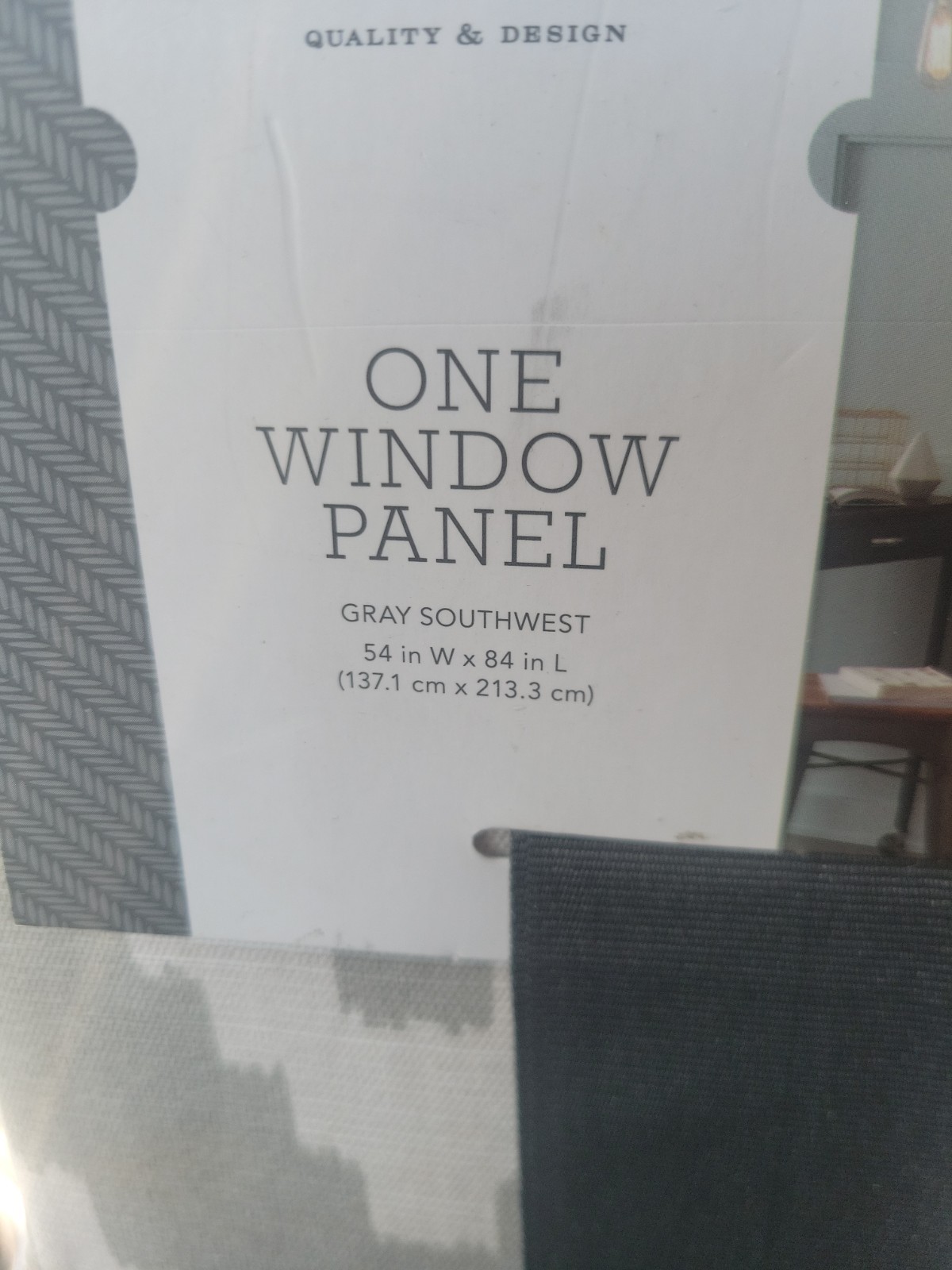 Threshold Grey Southwest 1 Panel Per Pack (Selling In A 2 Pack) 54 In W X84 InL