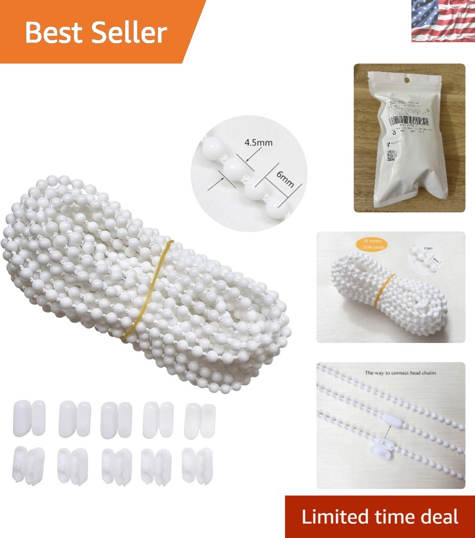 All-in-One 10m Blind Cord Set with Connectors for Modern Window Treatments