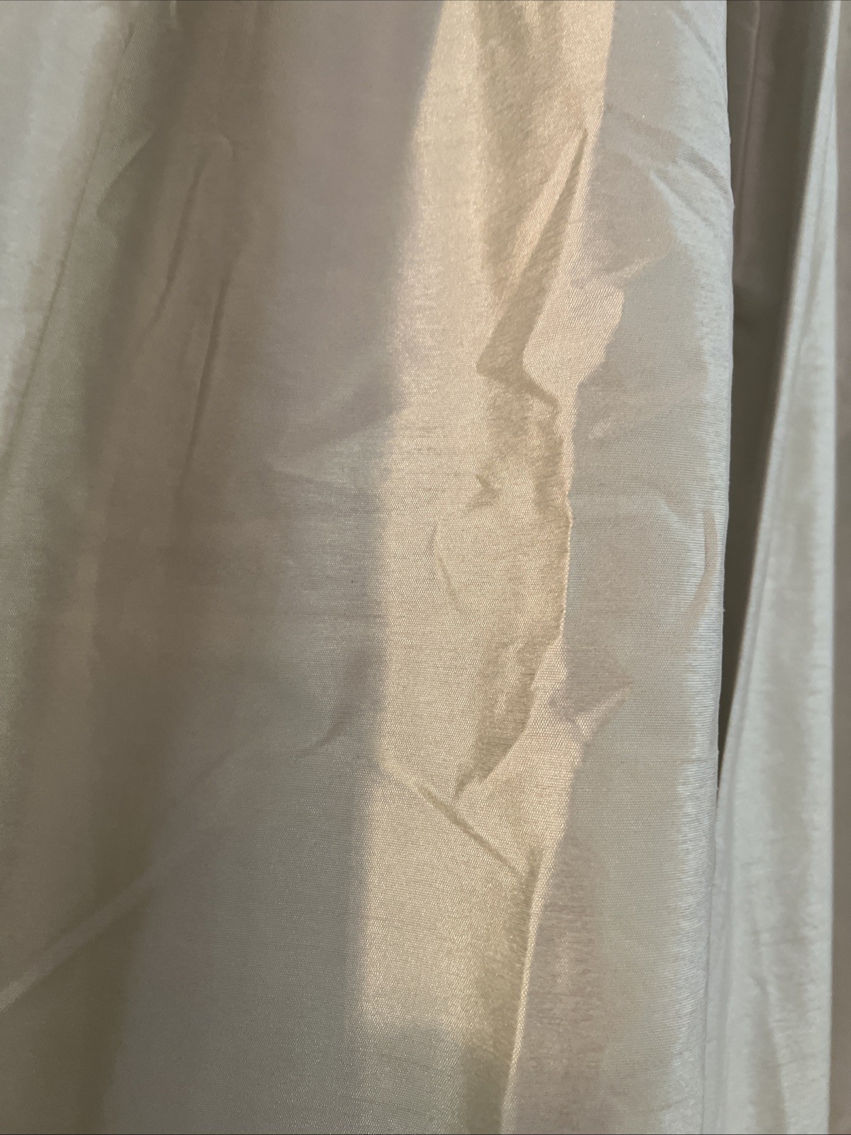 2 Regal home Collections Hidden Tap Top Drapery Panels 84”x26” Taupe faux Silk