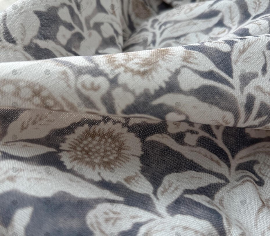 Annandale Pomegranate Floral Drapes Set 2 Taupe 55x 96 Lined Pair Rare 🦩