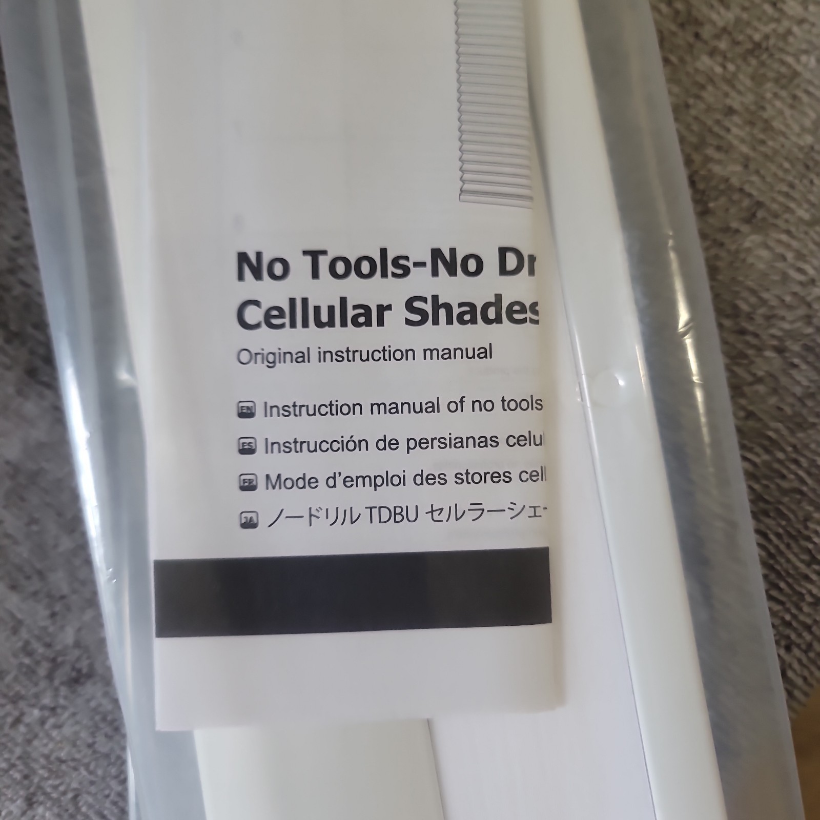 No Drill Cordless Cellular Light Filtering Thermal Honeycomb 33 5/8″Wx64″H White