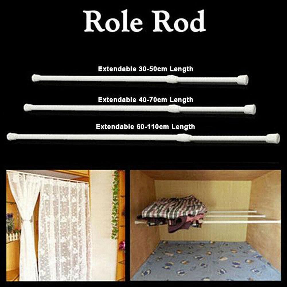 Curtain Rail Pole 30-50cm/40-70cm/60-110cm Cupboards/window/kitchen