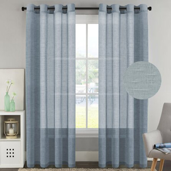 52″Wx108″L per panel Angeline Solid Sheer Grommet Curtain Panels (2 panels=104)