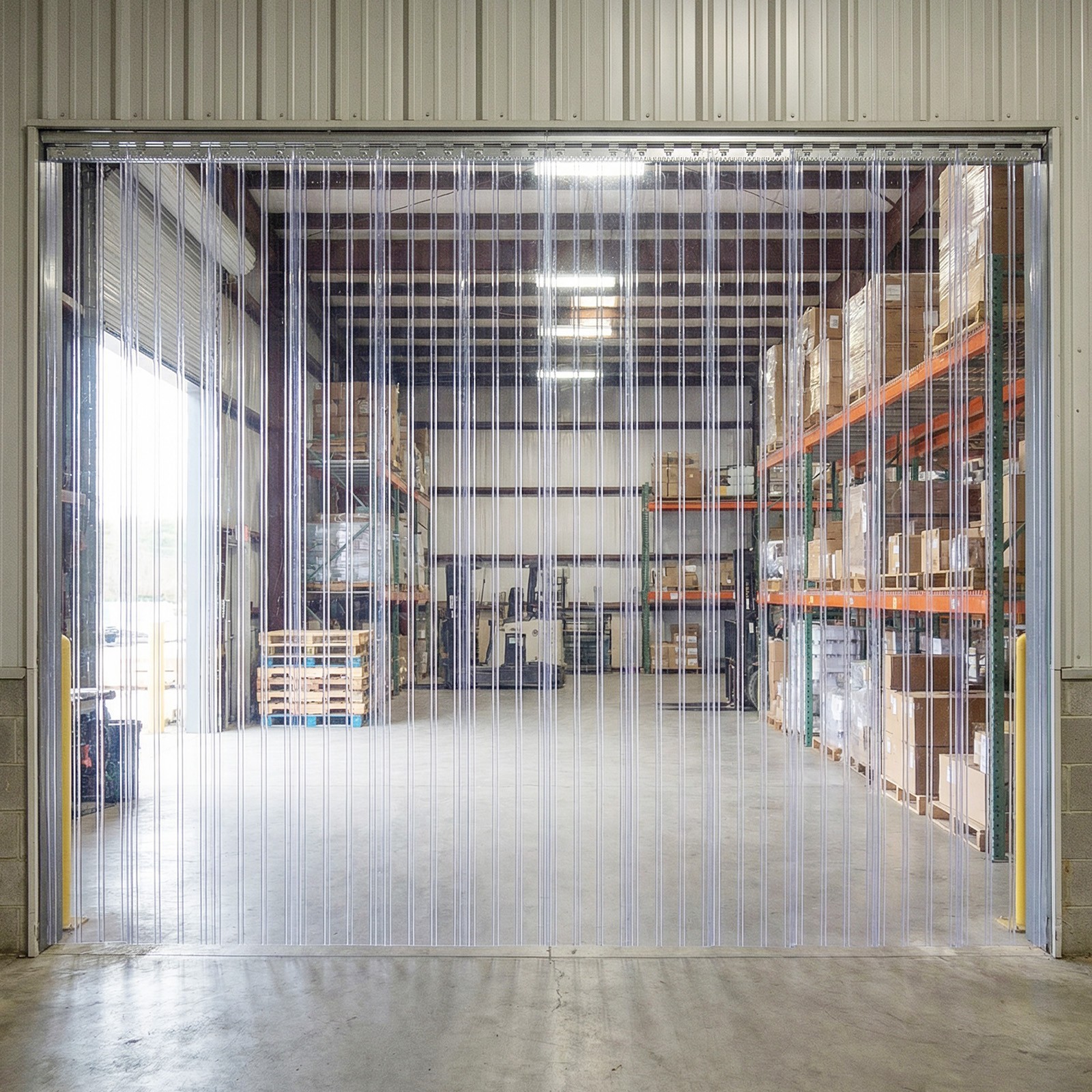Plastic Vinyl Strip Door Curtain Clear Ribbed PVC Curtain Bulk Roll