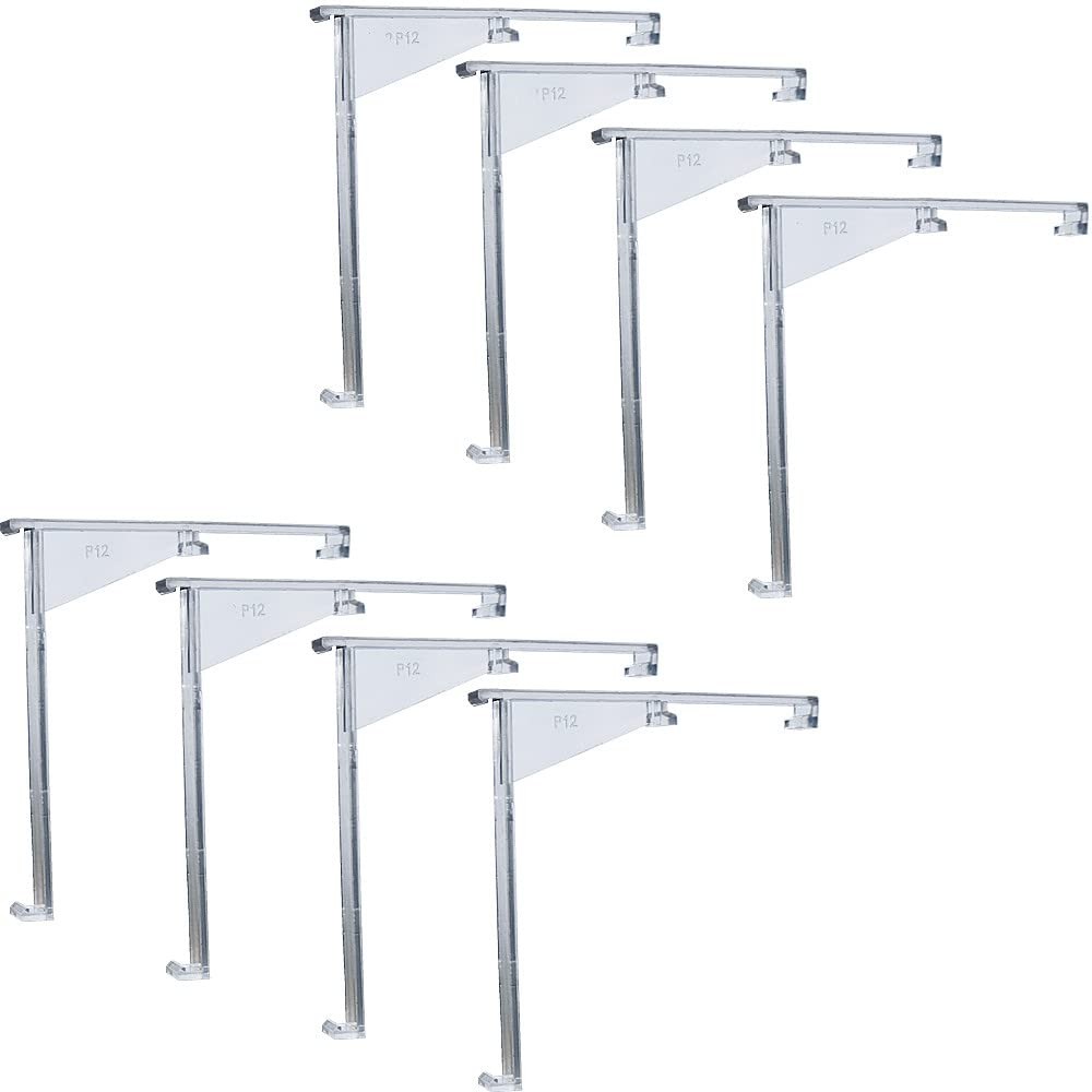 8pcs Valance Clips 3.5″ Clear Vertical Blind Hidden Retainer One Size,