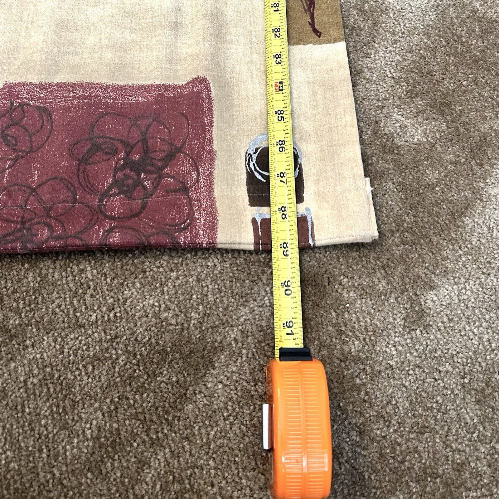 Tab Top Curtain Panels, Set Of 5, Each Panel 25 in. X 89 in. Cotton.