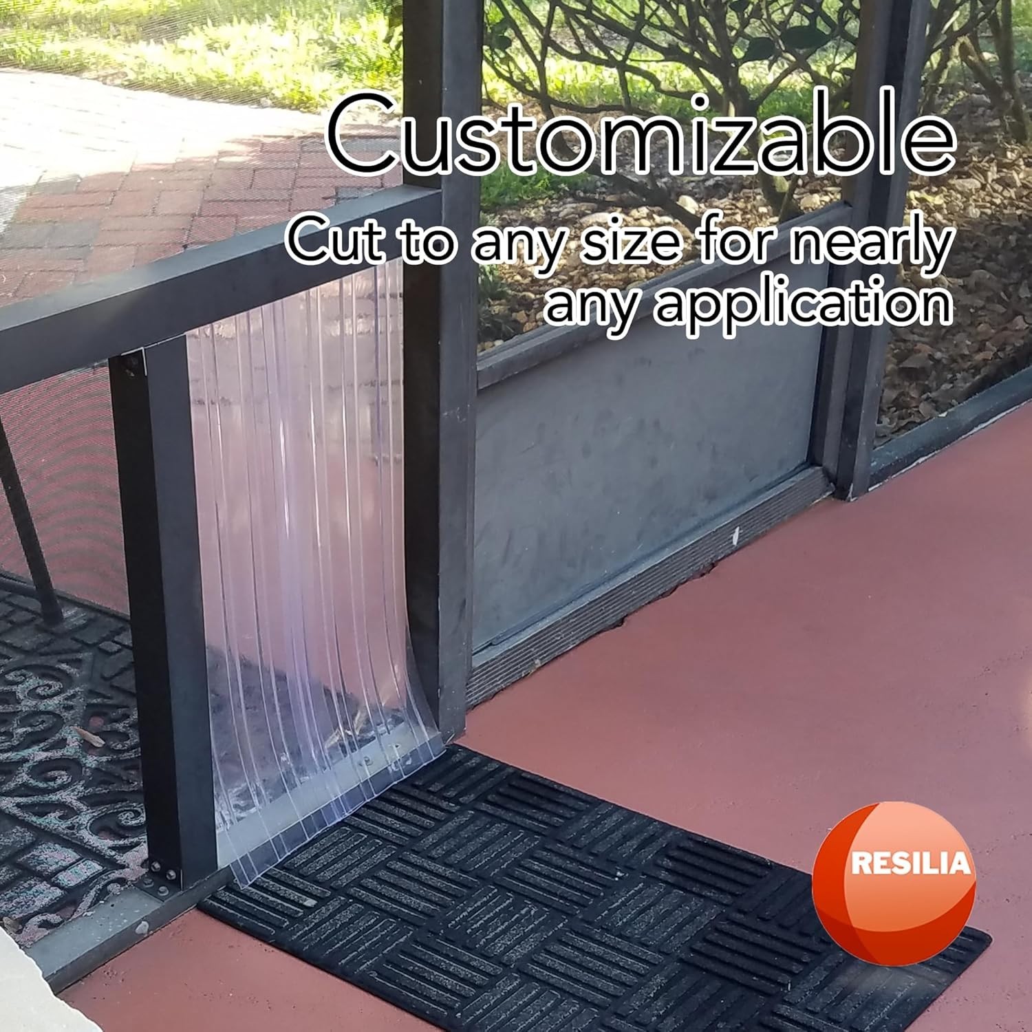 Vinyl Replacement Strip Curtain for Walk in Freezers, Coolers, & Warehouse Do…