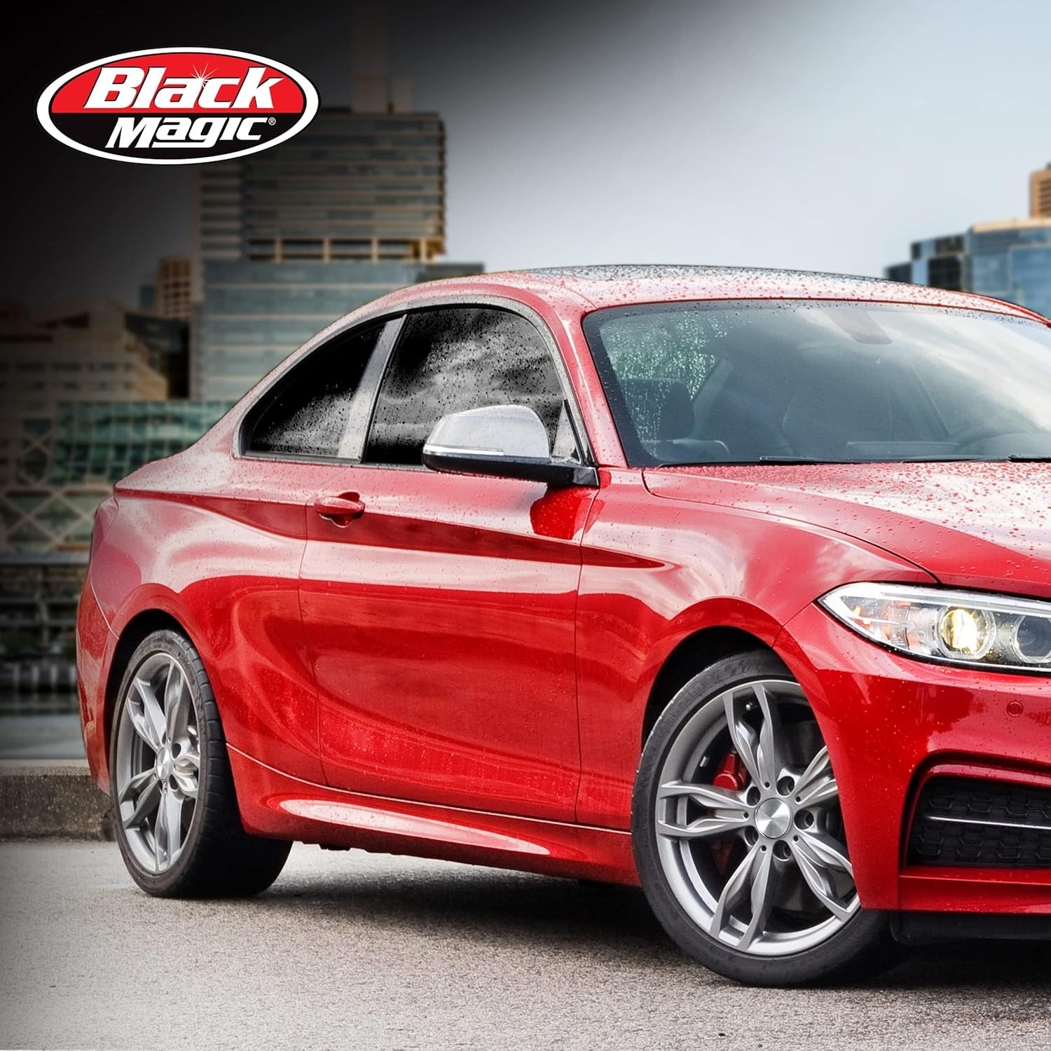 Black Magic Insta-Cling 5% VLT Tinted Window Film, Reusable Car Window Tint — Bl
