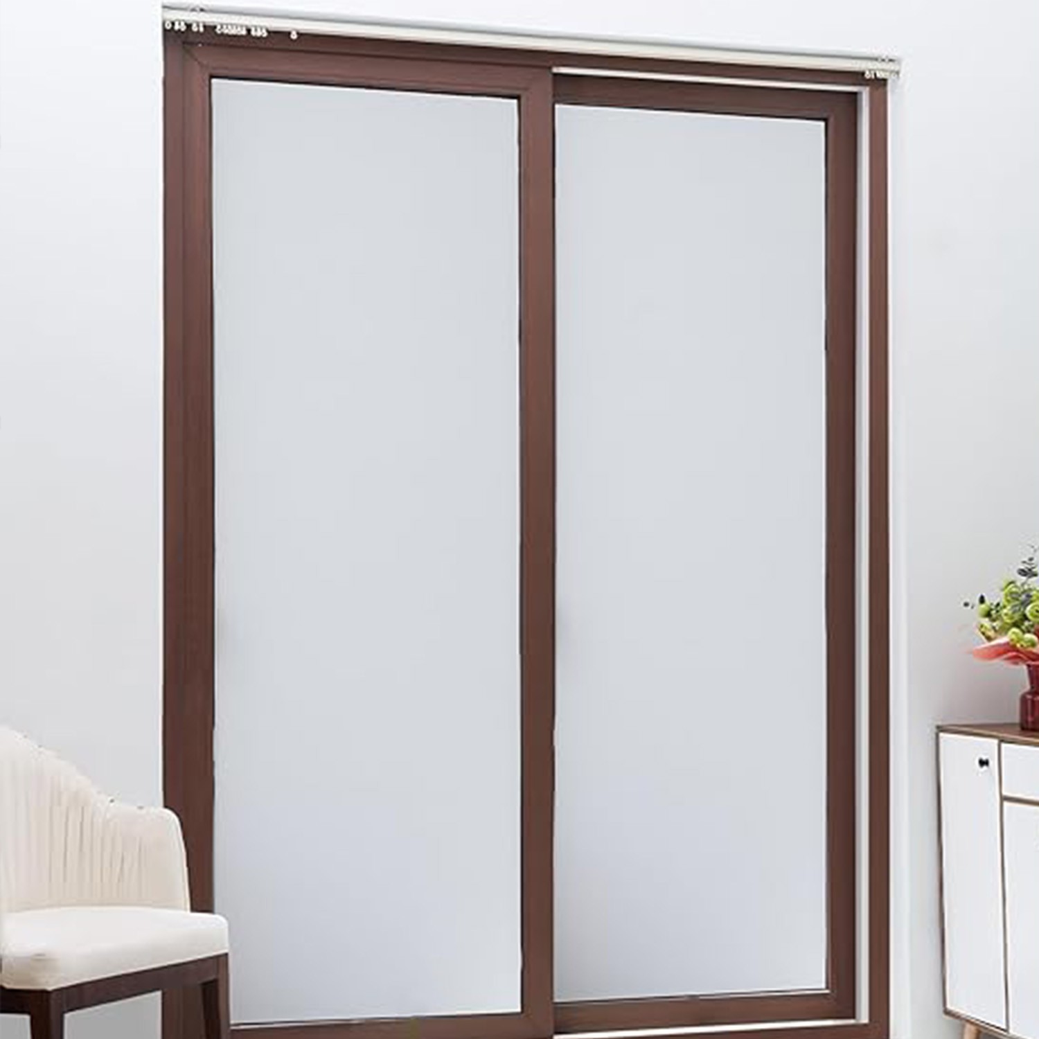 Reflective One Way Mirror Tint Privacy Window Film For Home Office Slide Door