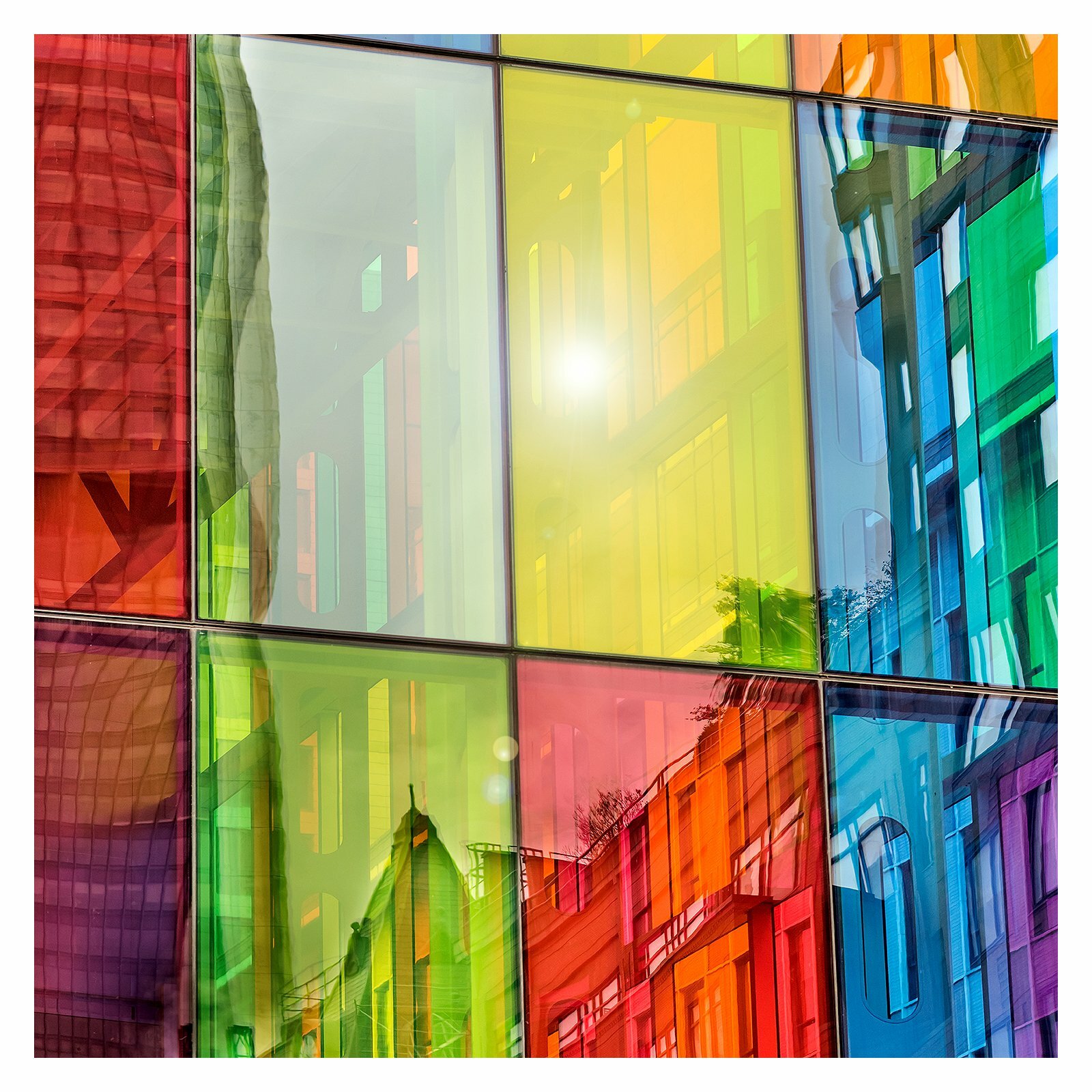 BDF CARD Window Film Transparent Color Red