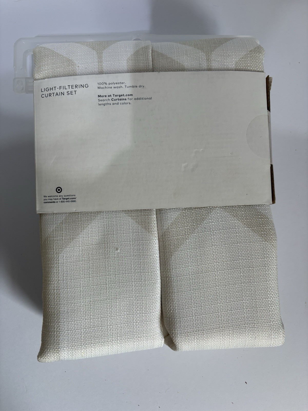 Project 62 Light Filtering Curtains 40 X 84 (2 Panels) Khaki Carter Brand New