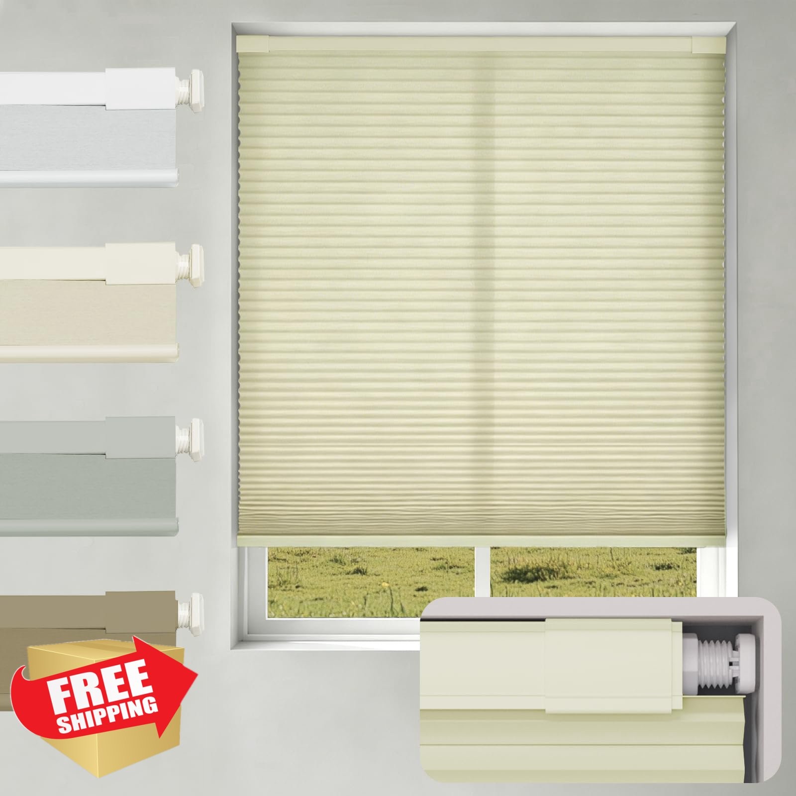 Changshade Cellular Shade 36″w x 36″h Beige