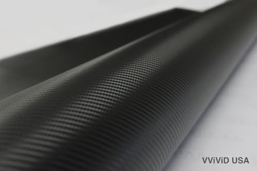XPO Black Carbon Fiber 5ft x 1ft 8yr Car Wrap Vinyl Roll with Air Release