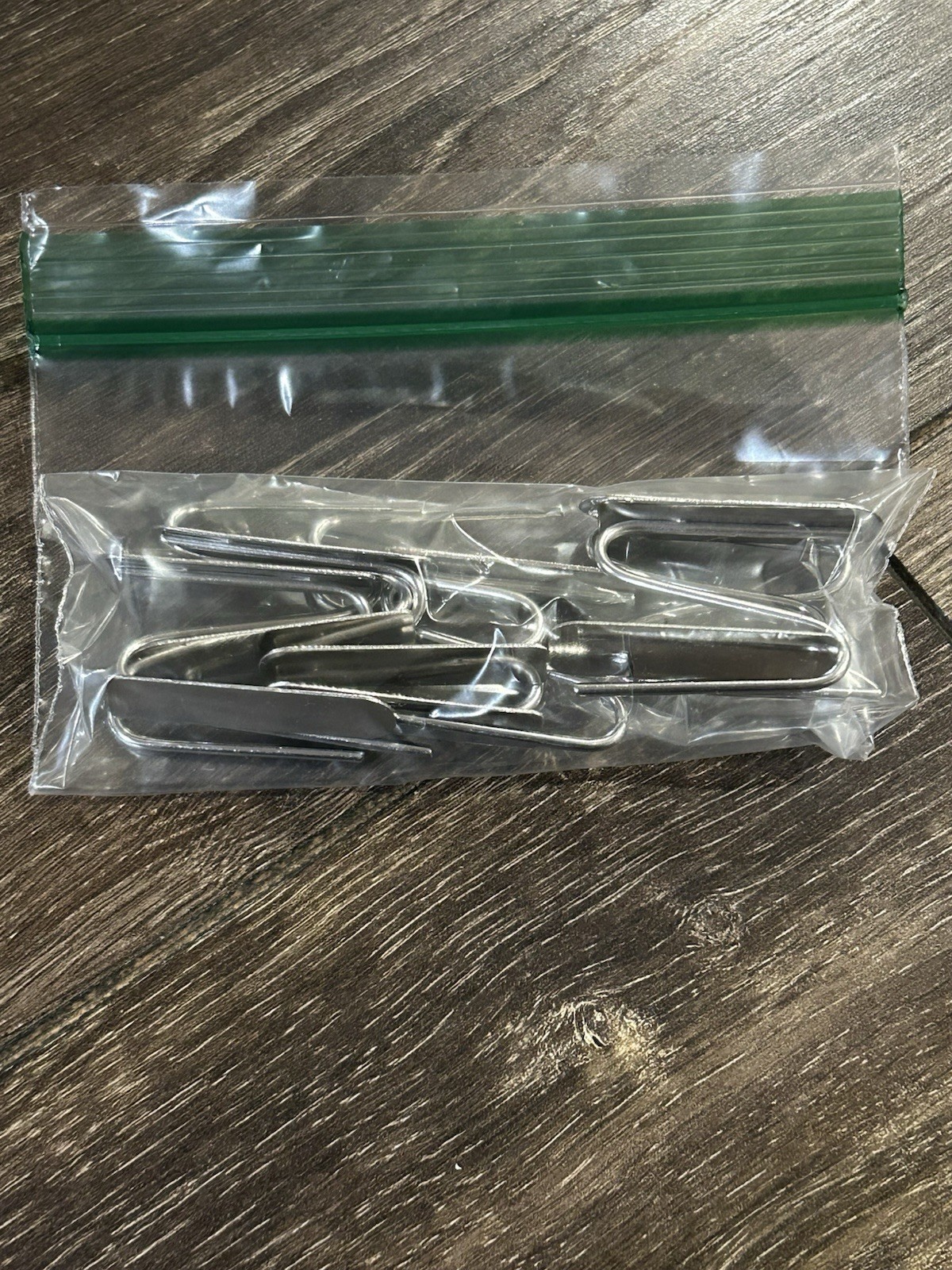 Set of (10) Pottery Barn Drapery Curtain Hooks Silver Metal Slide Pins