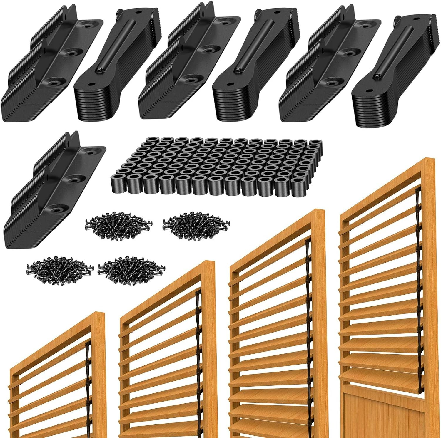 Louver Bracket Kit – Deck Sunblind System Brackets,Louver Hardware Kit,Holds up
