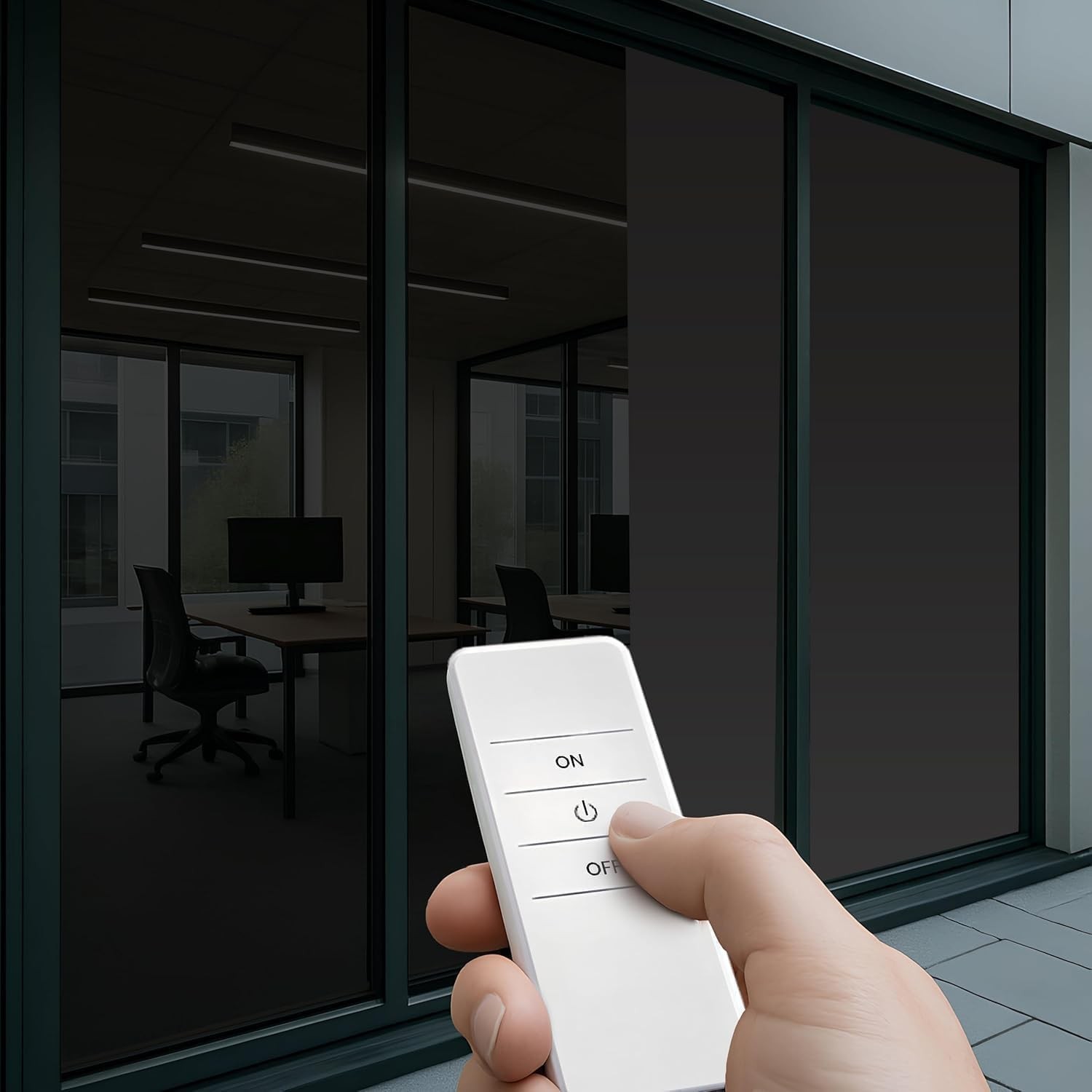 Black PDLC Smart Film Switchable Privacy Window Tint UV Heat Control Film