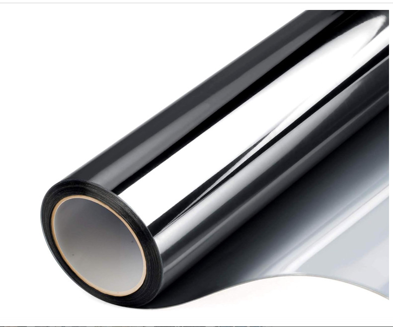 One Way Privacy Window Film – Heat Control UV Tint, No Glue, 17.5″x94.5″ Roll