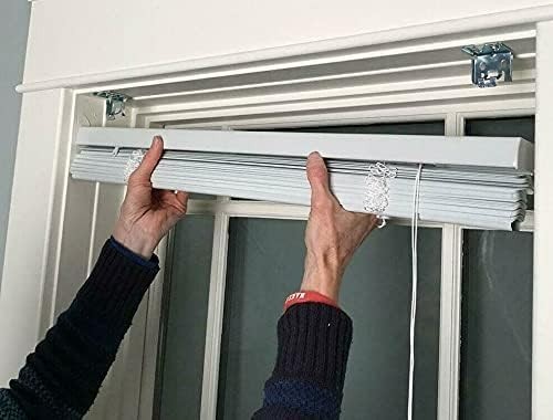 Cordless 1″ Light Filtering Mini Blind 21″W x 64″L White Wand Outside Mount Home