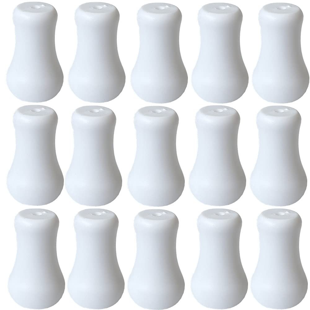 20pcs White Plastic Cord Tassel Window Blind Cord Knobs Drops Pull End for Roman