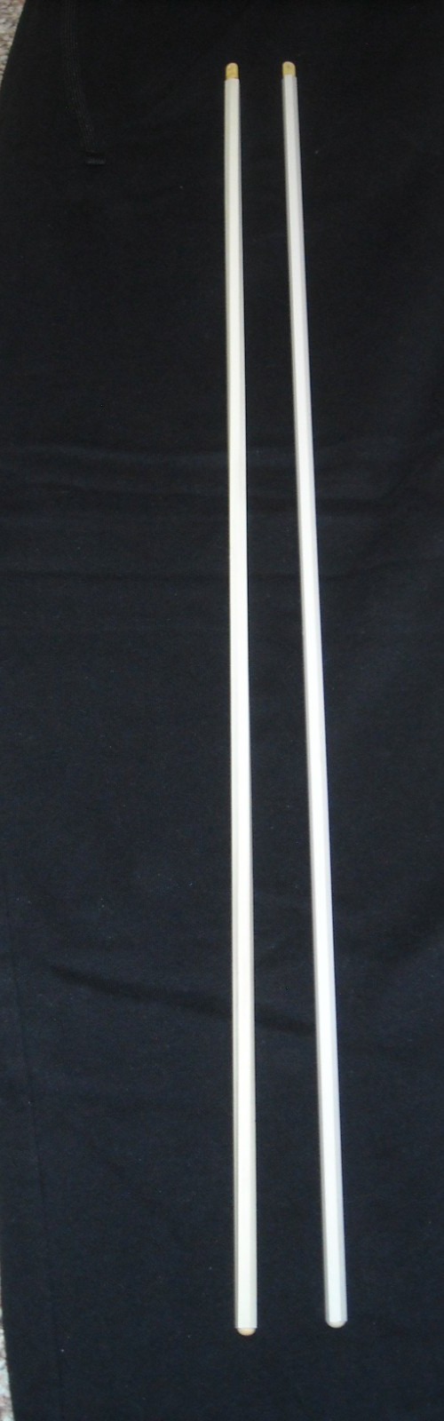 Three (3) Replacement 28.5″ Mini-blind Wands. Clear, white, & antique white